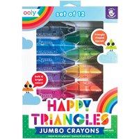 Ooly Happy Triangles Jumbo Crayons Set of 12