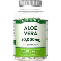 Nature's Truth Aloe Vera 20, 000mg - 60 Tablets in Clear | Size: Pack of 60