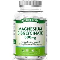 Nature's Truth Magnesium Bisglycinate 1500mg - 60 Tablets in Clear | Size: Pack of 60