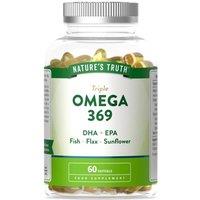 Nature's Truth Triple Omega 369 2000mg - 60 Softgels in Clear | Size: Pack of 60
