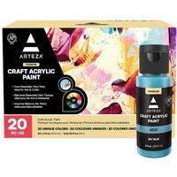 Arteza Craft Acrylic Paint Set Unique Colours: 20 x 59ml