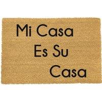 Artsy Mats Mi Casa Su Casa Doormat Spanish - Regular 60x40cm in Black | Size: 40 cm x 60 cm