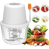 Hinsinc For Nut Vegetable Fruit Food 400ML Mini Food Chopper Blender Processor in White