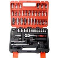 SPETLEK 53Pcs/Set Flexible Socket Kit 1/4" Ratchet Wrench