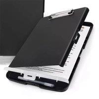 SPETLEK A4 Clipboard Box File Durable Waterproof Document in Black