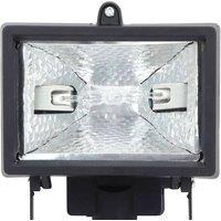 SPETLEK 120W Halogen Floodlight With Pir Motion Sensor Garden in Black