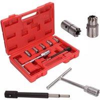 SPETLEK 7PC Professional Diesel Injector Seat Cutter Cleaner Carbon Remover