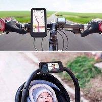 SPETLEK 360 Waterproof Bike Phone Mount Case for Motorcycles & Bicycles in Black
