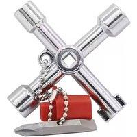 SPETLEK Multi-Functional Universal Radiator Bleed Key Tool in Silver