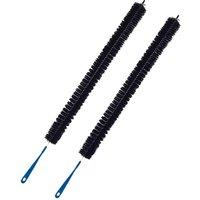 SPETLEK 2x 78cm Long Reach Flexible Radiator Heater Cleaner/Duster brush in Black | Size: 2x 78 cm