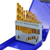 SPETLEK 13Pack HSS Twist Drill Bit Set Metric M35 Cobalt Steel in Gold