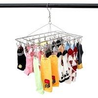 SPETLEK 36 Thickened Clip StainlessSteel Underwear Sock Hanger in Silver