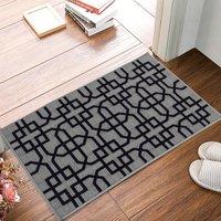 Smart Living Siam Heavy Duty Machine Washable Hallway Kitchen Non Slip Door Mat in Grey | Size: 80 cm x 150 cm