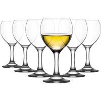 LAV Misket White Wine Glasses - 210ml - Pack of 6 in Clear