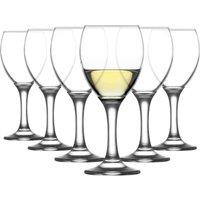 LAV Empire White Wine Glasses - 245ml - Pack of 6 in Clear