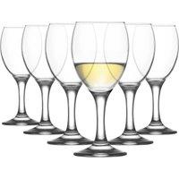 LAV Empire White Wine Glasses - 205ml - Pack of 6 in Clear