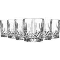 LAV 6x Odin Whiskey Glasses - 330ml Glass Whisky Drinking Tumblers in Clear