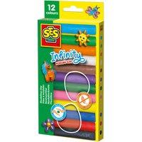 SES Creative Infinity modeling clay - 12 pack (180gr) | Size: 1 Pack