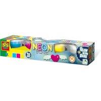 SES Creative Dough - Neon & Glow In The Dark Dough 4x90gr | Size: 1 Pack