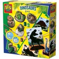 SES Creative Dinosaurs 2 in 1 - Casting & painting & scratch | Size: 1 Pack