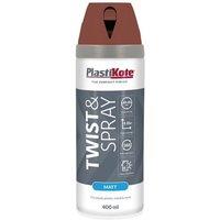Plastikote Twist & Spray Matt 400ml Pantile Red