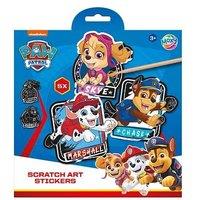 Totum Paw Patrol Scratch Art Stickers in Blue | Size: 1 Pack