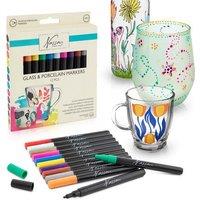 Totum Glass & Porcelain Markers In FC Window Box 12 Pieces | Size: 1 Pack