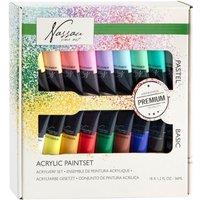 Totum Acrylic Paint, 18 x 36 ml, 9x Bright/9x Pastel | Size: 1 Pack