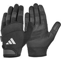adidas Mens Full Finger Performance Gym Gloves in Black | Size: Medium