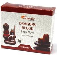 KDMD Aromatica Backflow Incense Cones - Dragons Blood in Maroon