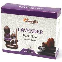 KDMD Aromatica Backflow Incense Cones - Lavender in Purple