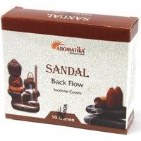 KDMD Aromatica Backflow Incense Cones - Sandalwood in Brown
