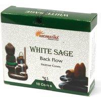 KDMD Aromatica Backflow Incense Cones - White Sage in Green