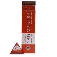 KDMD 42g Jumbo Golden Nag - Mantra Backflow Incense Cones in Orange