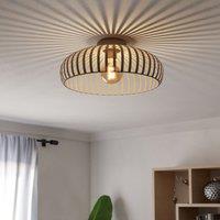 Eglo Mogano 3 Sandy Steel Minimalist, Caged Style Ceiling Light in Nude