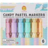 Tiger Tribe Candy Pastel Marker Pens - 6 Colouring Pens