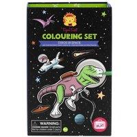 Tiger Tribe Dinos In Space Colouring Set - Dinosaur Colouring Book