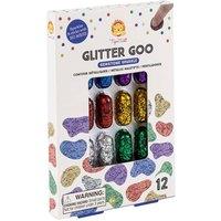 Tiger Tribe Gemstone Sparkle Glitter Goo - 12 Piece Glitter Glue, 6 Colours