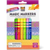 Tiger Tribe Colour Change Magic Markers - 6pcs Dual Tip Marker Pen Set