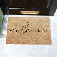 Artsy Mats Welcome Doormat (60 x 40cm) in Brown | Size: 40 cm x 60 cm