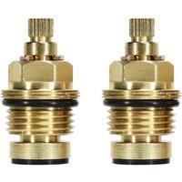 Nes Home Tap Valve Compression Gland Insert 1/2" BSP 20 Teeth in Gold