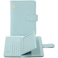 Xample Card Holder Leather RFID Wallet Passport Holder Passport Bag Travel Cover Case in Blue