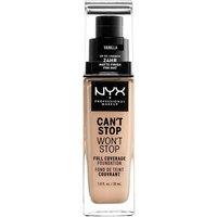 NYX Professional Makeup Can't Stop Won't Stop Full Coverage Foundation in Vanilla | Size: 30ml