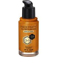 Max Factor Facefinity All Day Flawless 3 in 1 Vegan Foundation in Hazlenut | Size: 30ml