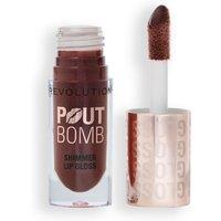 Revolution Pout Bomb Shimmer Lip Gloss in Chocolate Sparkle