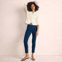 Lands' End Women's Slim Leg Cropped Chinos, Mid Rise in Navy | Size: 12