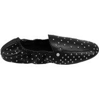 MODISHION Women's Pair of Fashion Studded Slip-on Loafers in Black | Size: 4.5