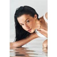 Elk & Bloom Women's High Hoops Chunky Teardrop 15K Gold Ringed Hoops