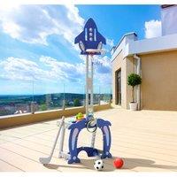 Toddler Basketball, Golf & Ring Toss Combo Activity Center in Blue