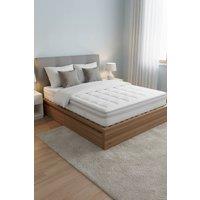 Living and Home Durable&Soft Checkerboard Fitted Mattress Protector in White | Size: Super King Fitted